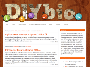 diybio logo cutout of science diagrams with bottlecap logos