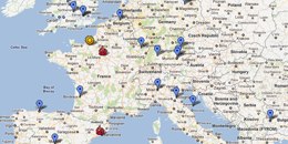 Local DIYbio Map Europe Oct 2011